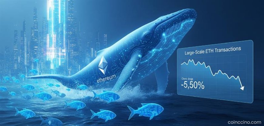 Ethereum Whales Retreat: Large-Scale ETH Transactions Markedly Decrease