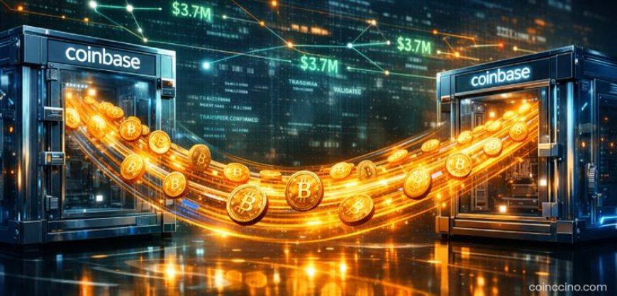 On-Chain Data Shows $3.7M BTC Transfers Between Coinbase Wallets — Likely Internal Rebalancing, Not Whale Sell-Off