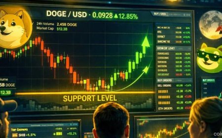 Dogecoin Rebounds From $0.1065 as Buyers Step In After Sharp Pullback