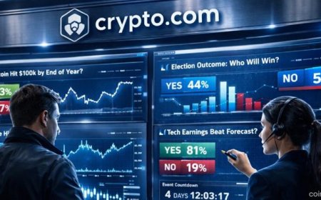 Crypto.com Launches Standalone U.S. Prediction Markets Platform, Expanding Beyond Trading